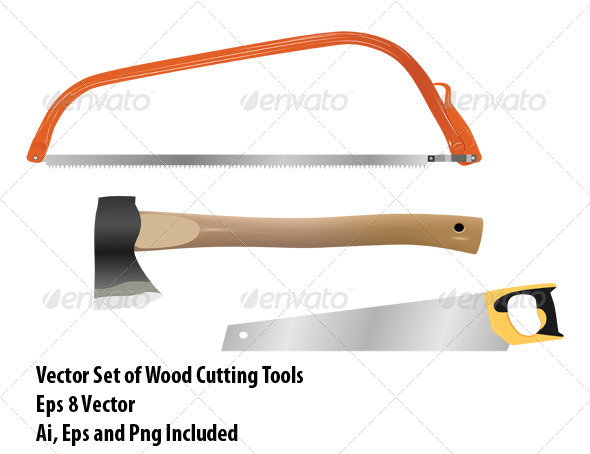 Wood Cutting Tools by kovacevic | GraphicRiver